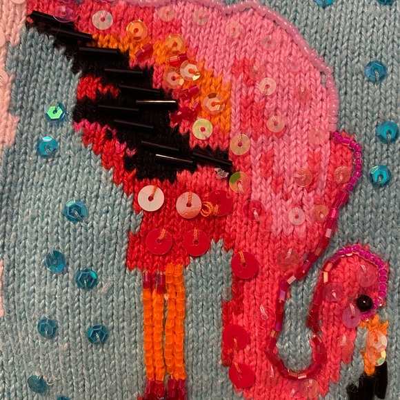 Vintage Women’s Flamingo Cardigan Sweater - Picture 7 of 7